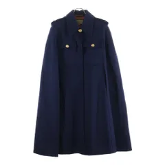 GUCCI (グッチ) ウールケープコート ロングコート ネイビー #46 732953 ZHW03のサムネイル