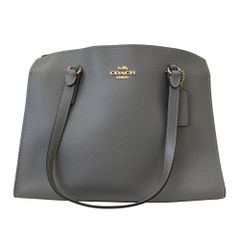 美品 COACH コーチ テイタム キャリーオール レザー ハンドバッグ C4078 グレー レディース 古着 中古 USEDのサムネイル