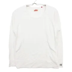 HOLLYWOOD RANCH MARKET ハリウッドランチマーケット HR MARKET 長袖Ｔシャツ Hロゴ ラグランスリーブ ロンT スリム フィット ストレッチ カットソー トップス 日本製 ホワイト XL 4 レディース 【中古】のサムネイル