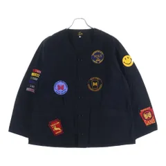 Needles (ニードルス) 26SS Shooting Jacket Waxed Cloth ワックス加工 マルチワッペン ノーカラー シューティングジャケット ブラック SX138のサムネイル