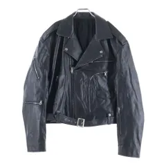 Rick Owens (リックオウエンス) 25SS CROPPED JUMBO BAUHAUS STOOGES クロップド ジャンボバウハウス カーフレザー ライダースジャケット ブラック RP01E7717-LTPのサムネイル