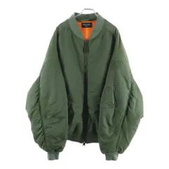 BALENCIAGA (バレンシアガ) 24AW Off Shoulder Bomber Jacket オフショルダー ダメージ加工 ジップアップ ボンバージャケット カーキ 790753 TP004のサムネイル