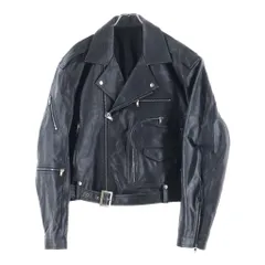 Rick Owens (リックオウエンス) 25SS Cropped Jumbo Bauhaus Stooges Jacket クロップドジャンボバウハウス レザージャケット ブラック RP01E7717-LTPのサムネイル
