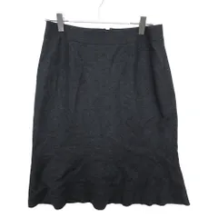 LANVIN ランバン ランバンコレクション スカート ウール マーメイドスカート ひざ丈 無地 ストレート グレー 38【M】 レディース 【中古】のサムネイル