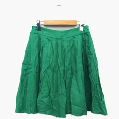 テチチ Te chichi フレア スカート ギャザー ミニ 膝上 無地 シンプル M グリーン 緑 /HT10のサムネイル