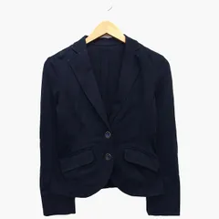 エムケー ミッシェルクラン MK MICHEL KLEIN テーラード ジャケット シングル 無地 シンプル ストレッチ スリット コットン 綿 38 ブラック 黒 /HT33のサムネイル