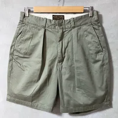 PHERROWS フェローズ 25/SS MILITARY CHINO SHORTS コットンツイル ミリタリーチノショーツ タック ワイド ショートパンツ size.S オリーブのサムネイル