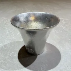 錫製ぐい呑み 酒器 鋳金 お猪口 金属工芸⋆のサムネイル