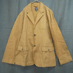 M1-04330【Mens】Gap(ギャップ) 長袖 ジャケット コットンブレザー (L) / 茶色 HT-春秋のサムネイル