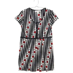 TOMMY HILFIGER トミーヒルフィガー チュニック ワンピース ドット レーヨン混 キャップスリーブ ネイビー 0【XXS】 レディース 【中古】のサムネイル