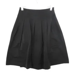 TOCCA トッカ スカート ボトムス プリーツ タック 無地 日本製 Aライン ミニ ブラック 0【XS】 レディース 【中古】のサムネイル