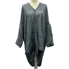nest Robe(ネストローブ) カーディガン レディース美品  - ネイビー 長袖/麻のサムネイル