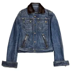 DSQUARED2 ポニーヘア KARA クロップド Classic デニムジャケット 38のサムネイル