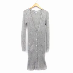 ビーミングバイビームス B:MING LIFE STORE by BEAMS ニット カーディガン ロング Vネック 長袖 コットン 綿 総柄 リブ アイボリー 白 ブラック 黒 /HT12のサムネイル
