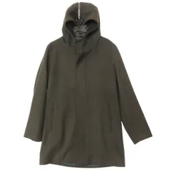 美品 ABAHOUSE アバハウス コート フーデット ジャケット メルトンウール タスマニアブレンド アウター グリーン 44【S】 メンズ 【中古】のサムネイル