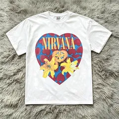 NIRVANA ニルヴァーナ heart shaped box ハートシェイプドボックス 半袖 Tシャツ バンT バンド  ホワイト  S/M/L/XLのサムネイル