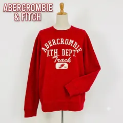 アバクロンビー&フィッチ Vガゼット サイドリブ スウェット 赤 XL Y2K #K059-9のサムネイル