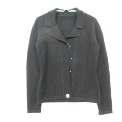 Lucien Pellat-Finet ルシアンペラフィネ カーディガン ニット ジャケット バックスタッズ カシミヤ混 スカラ 長袖 ビジュー ブラック XS【S】 レディース 【中古】のサムネイル