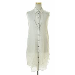 old DKNY シアーレーヨンノースリーブロングシャツ 名作 レア - メルカリ