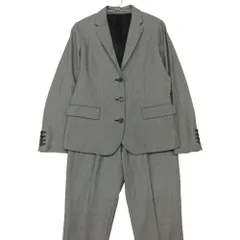 BARNEYS NEWYORK バーニーズニューヨーク セットアップ ロロピアーナ生地 super130's FOUR SEASONS スーツ 3B 1タック パンツ ウール グレー 36【S】 レディース 【中古】のサムネイル