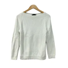 YURI+PARK(ユリパーク) 長袖セーター レディース美品  - 白 リボンのサムネイル
