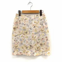 N.Natural Beauty Basic N.ナチュラルビューティーベーシック スカート タイト 膝丈 バックジップ XS ベージュ /ST18のサムネイル