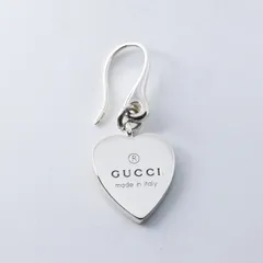 【研磨済】GUCCI ハート シルバー ピアス 片耳用 Ag925 グッチのサムネイル