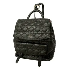 クリスチャン・ディオール(Christian Dior) クリスチャンディオール リュック・デイパック カナージュ レザー ブラック レディースのサムネイル