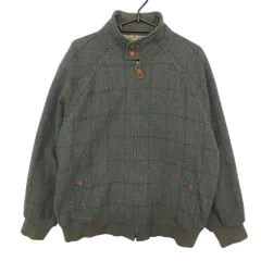 DAKS ダックス スイングトップ ハウスチェック柄裏地 チェック柄 ジャケット ジップアップ ブルゾン アウター 上着 カーキ M メンズ 【中古】のサムネイル