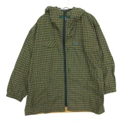 AIGLE エーグル マウンテンパーカー ヴィンテージ チェック柄 ジャケット アウター ジップアップ フーディー グリーン M【M】 メンズ 【中古】のサムネイル