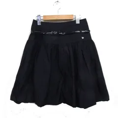 トゥービーシック TO BE CHIC バルーン スカート ミニ リボンベルト 38 ブラック 黒 /FT21のサムネイル