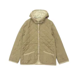 MELROSE メルローズ ELAINE ブルゾン キルティング ジャケット ライナー ステッチ フーデッド ベージュ 3【L】 レディース 【中古】のサムネイル