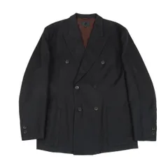ジュニアゴルチエJUNIOR GAULTIER コットンレーヨンピンストライプピークドラペルジャケット チャコール52のサムネイル