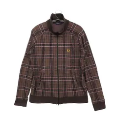 FRED PERRY フレッドペリー ブルゾン チェック柄 ジップアップ アウター ブラウン M【M】 メンズ レディース 【中古】のサムネイル