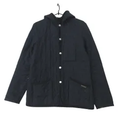LAVENHAM ラベンハム ブルゾン キルティング ジャケット アウター フーデット 長袖 ネイビー 38【S】 レディース 【中古】のサムネイル