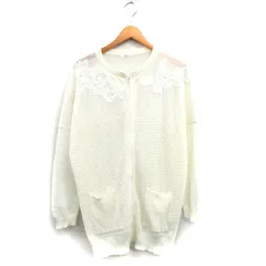 ギャバジンケーティー Gabardine K.T ニット セーター 長袖 ジップアップ レース リネン 42 アイボリー 白 /KT29のサムネイル