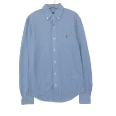 RALPH LAUREN ラルフローレン 長袖シャツ ニット オックスフォード トップス ボタンダウン ブルー S【S】 メンズ 【中古】のサムネイル