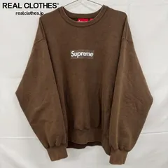 Supreme/シュプリーム【25SS】Washed Box Logo Crewneck/ウォッシュド ボックス ロゴ スウェット/トレーナー/ブラウン/Lのサムネイル