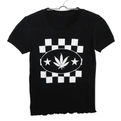 Lucien Pellat-Finet ルシアンペラフィネ 半袖Ｔシャツ リンガー チェッカー柄 トップス コットン イタリア製 ブラック XS【XS】 レディース 【中古】のサムネイル