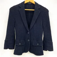 コムサデモード COMME CA DU MODE ジャケット アウター 羽織り 黒 ブラック 綿 麻 ポリウレタン サイズ11 レディースのサムネイル