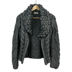 ANNA MOLINARI(アンナモリナーリ) カーディガン サイズI42 M レディース美品  - シルバー×ダークネイビー 長袖のサムネイル