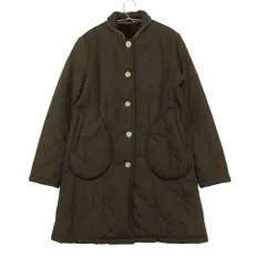 Mackintosh マッキントッシュ 英国製 キルティング コート ロング丈 ジャケット 中綿入り 裏ボア アウター ブラウン 38 レディース 【中古】のサムネイル