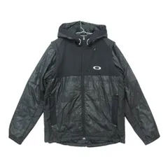 美品 OAKLEY オークリー ブルゾン 中綿入り パファー ジャケット ベスト 2WAY ゴルフウェア 412447JP ブラック L メンズ 【中古】のサムネイル