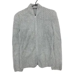 GIORGIO ARMANI ジョルジオアルマーニ ブルゾン ニット ジャガード ジップアップ ジャケット アウター グレー 40【M】 レディース 【中古】のサムネイル