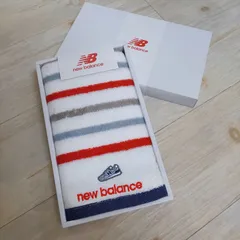 【新品未使用】 new balance　ニューバランス　フェイスタオル　ギフト　タオル　セット　箱入り　保管品　綿100％のサムネイル