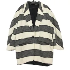 美品 rag & bone ラグアンドボーン USA製 コート 1B テーラード ジャケット ボーダー柄 ウール ブラック XS レディース 【中古】のサムネイル