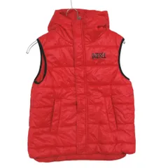 DIESEL ディーゼル ダウンベスト アウター フーディー ノースリーブ オレンジ 10 【中古】のサムネイル