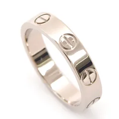 カルティエ 指輪 レディース ミニラブ リング 47号 実寸7号 ホワイトゴールド Cartier 750WG 中古のサムネイル