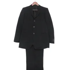 Emporio Armani エンポリオ・アルマーニ スーツ セットアップ ヴァージンウール 3B ノータックパンツ ブラック 44【S】 メンズ 【中古】のサムネイル