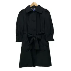 Burberry Blue Label(バーバリーブルーレーベル) コート サイズ36 S レディース 黒 七分袖/ベルト付き/春/秋のサムネイル